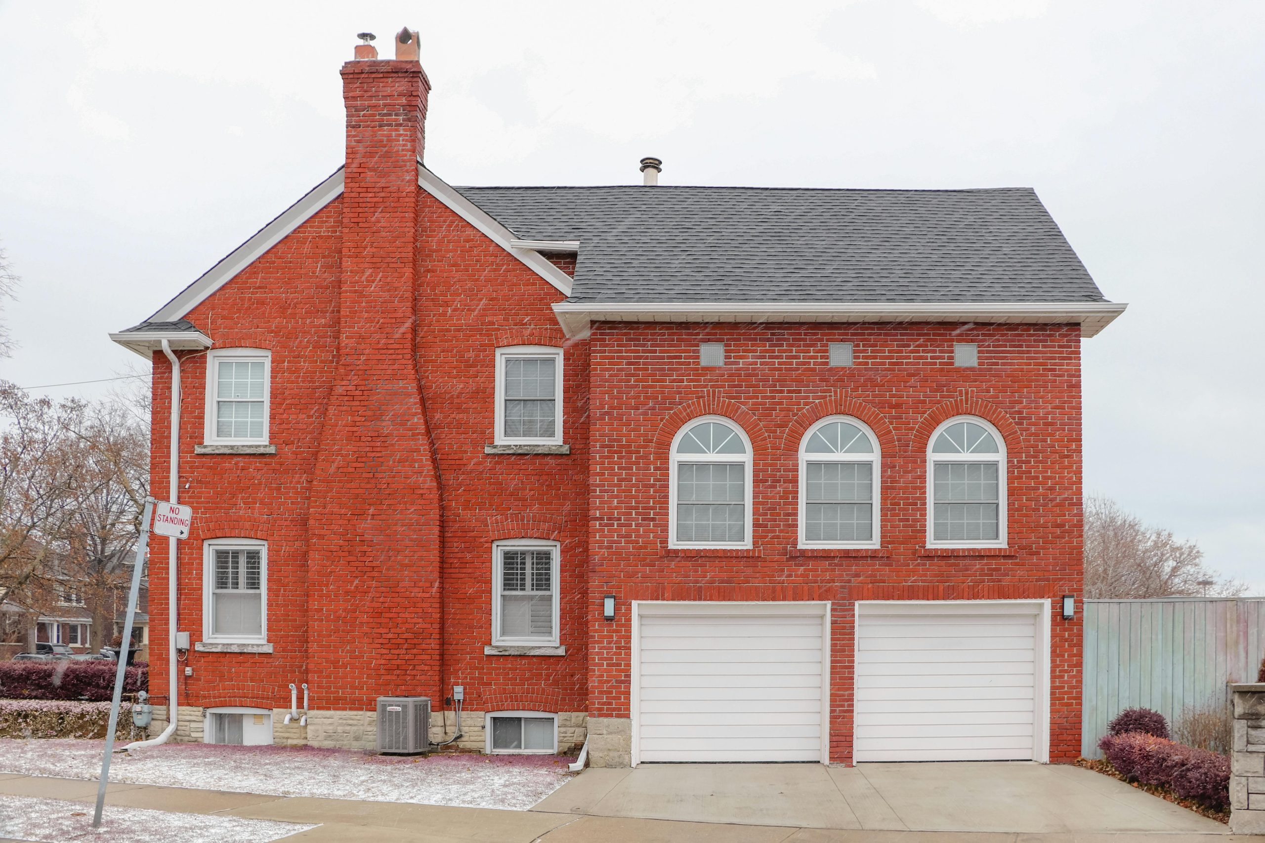 brick two story house 